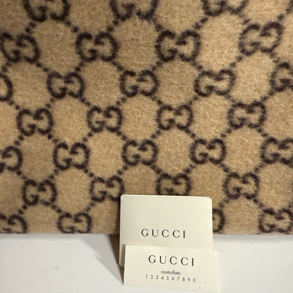 Gucci Beige and Brown Patterned